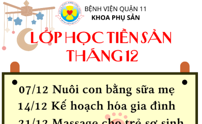 Lớp học tiền sản tháng 12 năm 2023